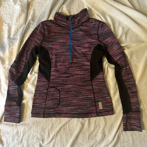 Zella Girl Striped Zip-up
